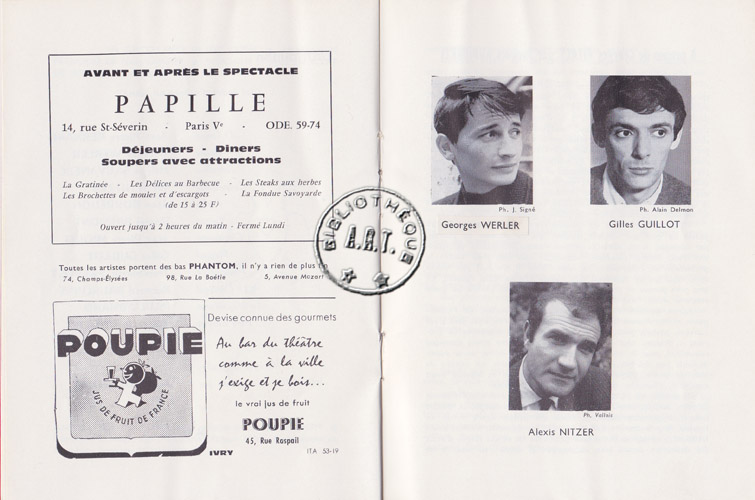 Les programmes de Théatre de l\